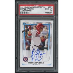 2011 Bowman Prospects #BP1 Bryce Harper Autograph (PSA 10)