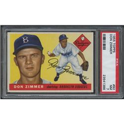 1955 Topps #92 Don Zimmer RC (PSA 7)