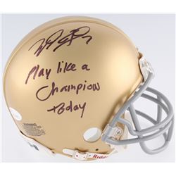 Will Fuller Signed Notre Dame Fighting Irish Mini-Helmet Inscribed "Play Like A Champion Today" (JSA