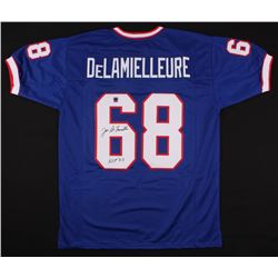 Joe DeLamielleure Signed Jersey Inscribed "HOF 03" (Jersey Source COA)