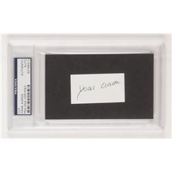 Hank Aaron Signed 1.5x2.5 Cut (PSA Encapsulated)