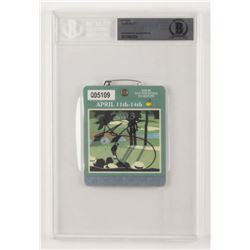 Adam Scott Signed 2013 Masters Tournament Golf Badge (BGS Encapsulated)