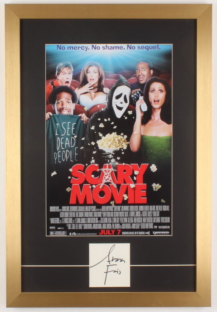 Anna Faris Signed Scary Movie 16x23 5 Custom Framed Cut Display Beckett Coa