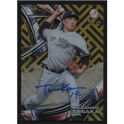 2016 Topps High Tek Autographs Gold Rainbow #HTMTA Masahiro Tanaka