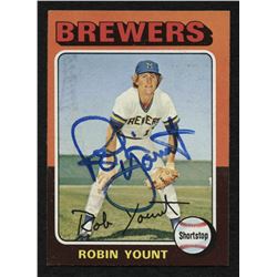 Robin Yount Signed 1975 Topps #223 RC (JSA COA)