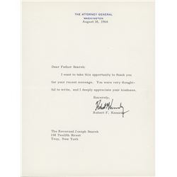 Robert F. Kennedy Signed 1964 "The Attorney Gerneral" 7x9 Typed Letter (Beckett LOA)