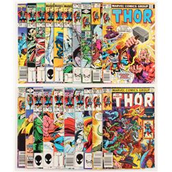 Lot of (20) 1983-96 "The Mighty Thor" #286-#358 Marvel Comic Books