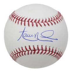 Aaron Nola Signed OML Baseball with Display Case (JSA COA)