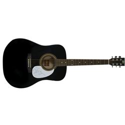 Mick Jagger Signed Acoustic Guitar (REAL LOA)