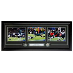 Nick Foles, Zach Ertz  Brandon Graham Philadelphia Eagles 18x35 Custom Framed Photo Display
