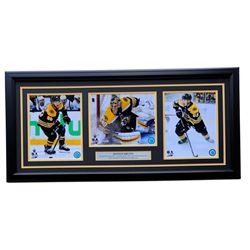 Brad Marchand, David Pastrnak  Patrice Bergeron Boston Bruins 18x30 Custom Framed Photo Display