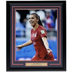Alex Morgan Signed Team USA Soccer 22x27 Custom Framed Photo Display (JSA COA)