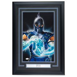 Greg Horn Signed Mortal Kombat "Sub Zero" 17x25 Custom Framed Lithograph Display (JSA COA)