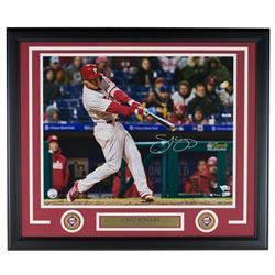 Scott Kingery Signed Philadelphia Phillies 22x27 Custom Framed Photo Display (Fanatics Hologram  MLB