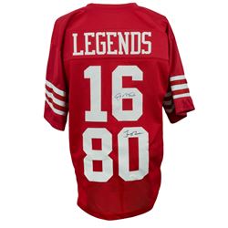 Joe Montana  Jerry Rice Signed Jersey (JSA COA)