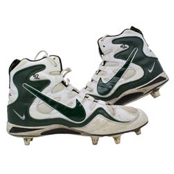 Pair of (2) Reggie White Green Bay Packers Game-Used Nike Cleats (White LOA)