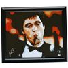 Image 1 : Al Pacino Signed "Scarface" 22x25 Custom Framed Canvas Display (PSA Hologram)