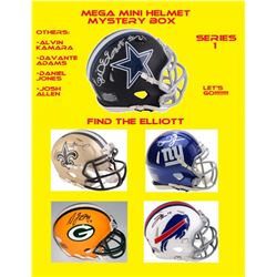 Mega Mini Helmet Mystery Box - Autographed Mini Helmet Series 1 #/100 (Find the Elliott!)