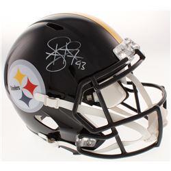 Troy Polamalu Signed Pittsburgh Steelers Full-Size Speed Helmet (Beckett COA)