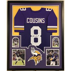 Kirk Cousins Signed 34x42 Custom Framed Jersey (PSA Hologram)