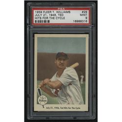 1959 Fleer Ted Hits for Cycle #29 Ted Williams (PSA 9)