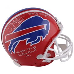 Jim Kelly Signed Buffalo Bills LE Full-Size Authentic On-Field Helmet with Multiple Stat Inscription