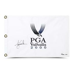 Tiger Woods Signed 2000 PGA Tour LE Pin Flag (UDA COA)