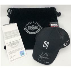 Tiger Woods Signed Nike Victory Black Golf Cap (UDA COA)