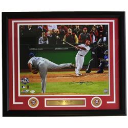 Jimmy Rollins Signed Philadelphia Phillies 22x29 Custom Framed Photo Display (JSA COA)