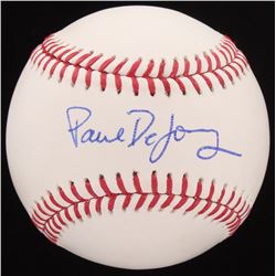 Paul Dejong Signed OML Baseball (JSA COA)