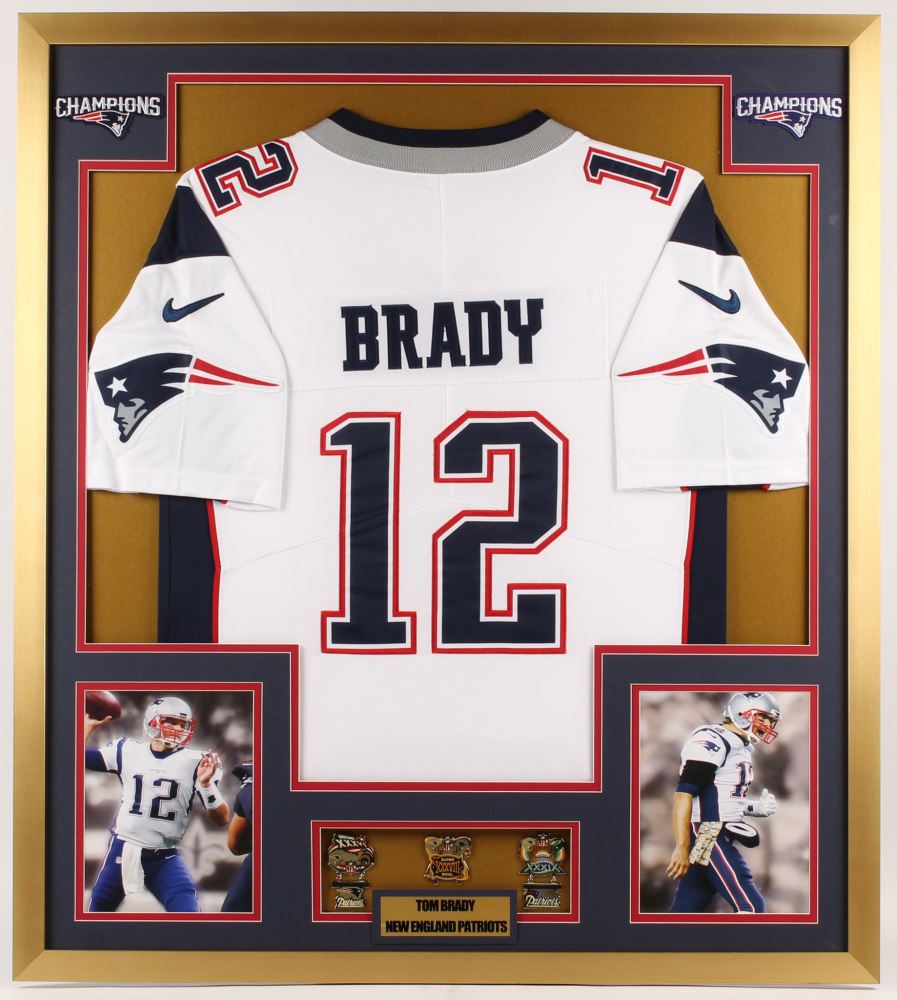 tom brady framed jersey