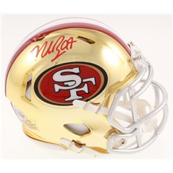 Nick Bosa Signed San Francisco 49ers Chrome Speed Mini Helmet (Beckett COA)