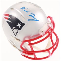 N'Keal Harry Signed New England Patriots Speed Mini Helmet (Beckett COA)