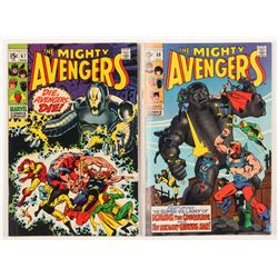 Lot of (2) 1969 "The Mighty Avengers" Marvel Comic Books with #67  #69