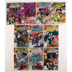 Consecutive Lot of (10) 1990 "The Amazing Spider-Man" Marvel Comic Books with #328-#337