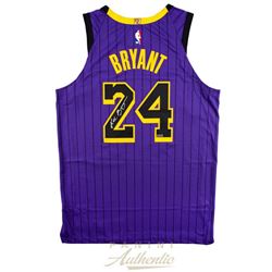 Kobe Bryant Signed Los Angeles Lakers 2019 City Edition Black Jersey (Panini COA)