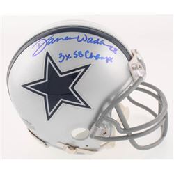 Darren Woodson Signed Dallas Cowboys Mini Helmet Inscribed "3x SB Champs" (Beckett COA)
