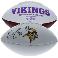 Dalvin Cook Signed Minnesota Vikings Logo Football (JSA COA)