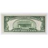 Image 2 : 1934-A $5.00 BOSTON FEDERAL RESERVE NOTE