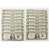 Image 1 : 16 PCS RUN 1957 $1 STAR NOTE SILVER CERTIFICATES