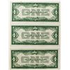 Image 2 : 3 PCS. 1928-A $1.00 SILVER CERTIFCATES FUNNYBACKS