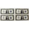 Image 1 : 4 PCS. 1934 $1.00 SILVER CERTIFICATES "FUNNYBACKS"