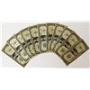 Image 1 : 11 PCS. 1934 $1.00 SILVER CERTIFICATES "FUNNYBACK"