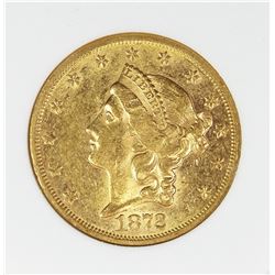 1872-S $20.00 GOLD