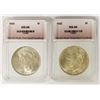 Image 1 : 1923 AND 1922 PEACE DOLLARS:
