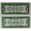 Image 2 : 2 PCS. 1934 $1.00 SILVER CERTIFICATES