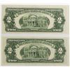 Image 2 : 2 PCS. 1928-G $2.00 NOTES