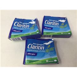 Lot of Claritin Allergies (3 x 10)