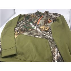 Men's Fleece Real Tree Camouflage Pullover- Large
