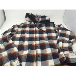 Red Head Brand Flannel Coat with Hood- Large